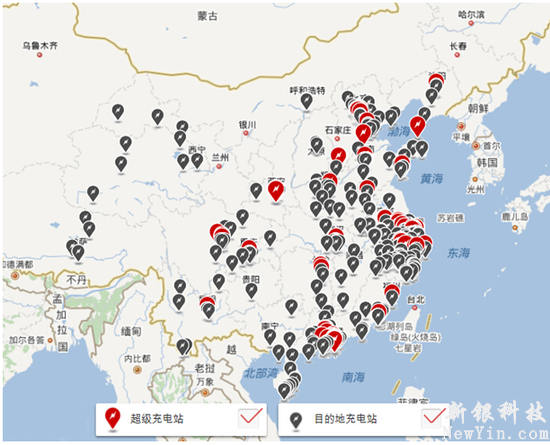 特斯拉充電站建設,城市群為核心?